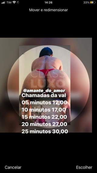 Chamadas de vídeos aparti de r 10,00 faço verificação